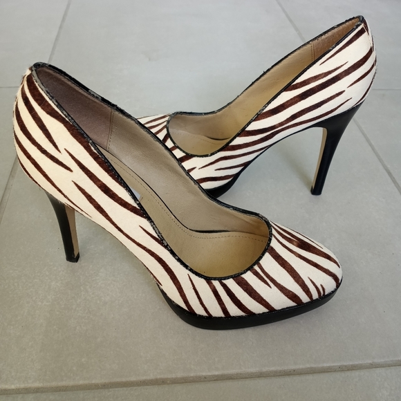 Steve Madden Shoes - Steve Madden Rummble Calf Hair Zebra Print Heel
